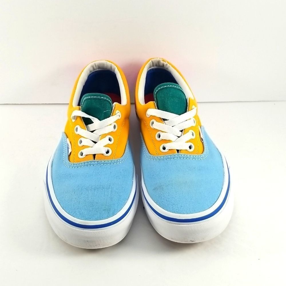 Vans‎ Era Colorblock Sneakers Blue Yellow Pink Green Multi Color Low Top Shoes - Picture 2 of 6